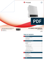 Et Series User Manual: Hybrid Inverter