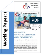 Final- Guarantee is Not a Shoe- A Consumer Guide to Warranties