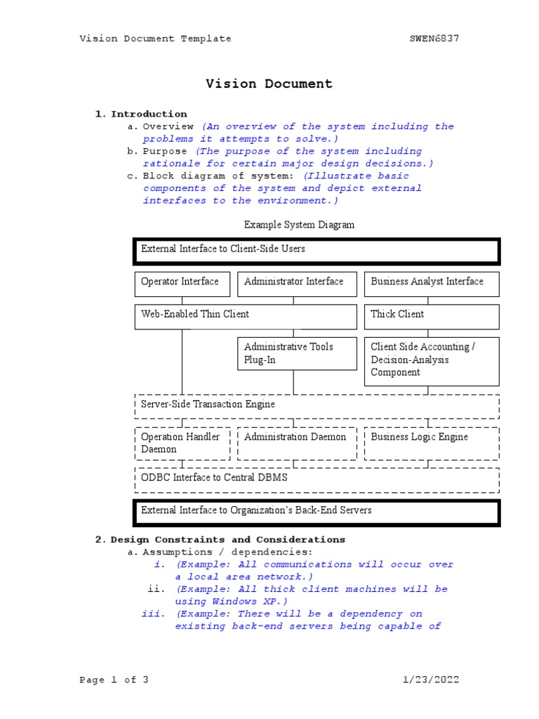 Vision Document | PDF | Databases | System