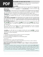 Exercices Sur Les Mots De Reprise 8 me PDF