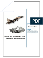 Failure of Down Lock of SU30 MKI Aircraft Due To Leakage From Extension Cylinder
