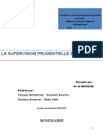 Exposé Supervision Prudentielle Bancaire