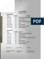 Kindergarten Class Schedule for Ananda Marga School