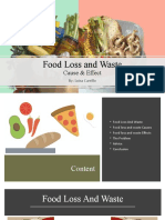 Food Loss and Waste: Cause & Effect