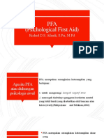 PFA (Psichological First Aid) : Richad D.S. Afandi, S.Psi, M.PD