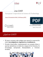 Convocatoria COST_Charla