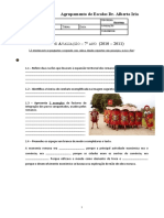 Ficha de avaliação (7º ano) 2010-2011 - (Roma - Cristianismo e Bárbaros)
