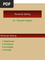 Personal Selling: Dr. Poonam Madan