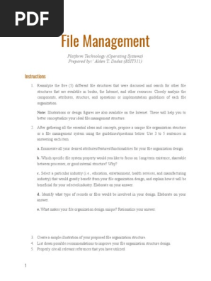 File Management (Plattech)