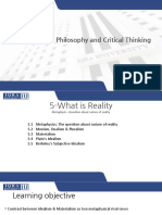 Introduction To Philosophy and Critical Thinking