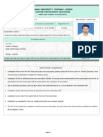 Name of The Candidate: MURALIDHARAN R Date of Birth: 29/03/1999 Examination Appearing For Date and Time of Entrance Examination Registration No