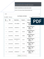 List of Students - 2019 Batch