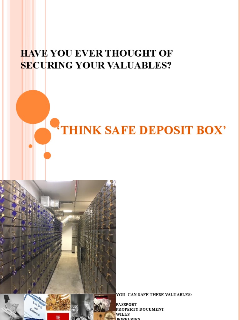 Secure Your Valuables in Safe Deposit Box | PDF