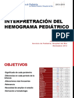 Interpretacion  hemograma 2013