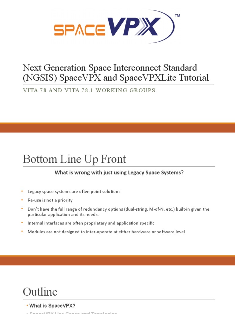SpaceVPX and SpaceVPXLite Overview | PDF | Network Topology ...