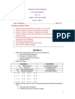 Term 1 Social Science Examination Sheet