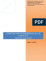 Comunicare Interpersonala Si Conflict - Mirela Arsith