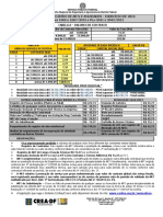 TABELA Serviços Crea DF 2016