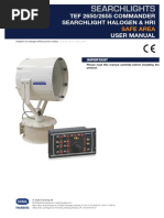 TEF 2650/2655 COMMANDER Searchlight Halogen & Hri User Manual