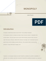 Monopoly Market Structure in a Nutshell