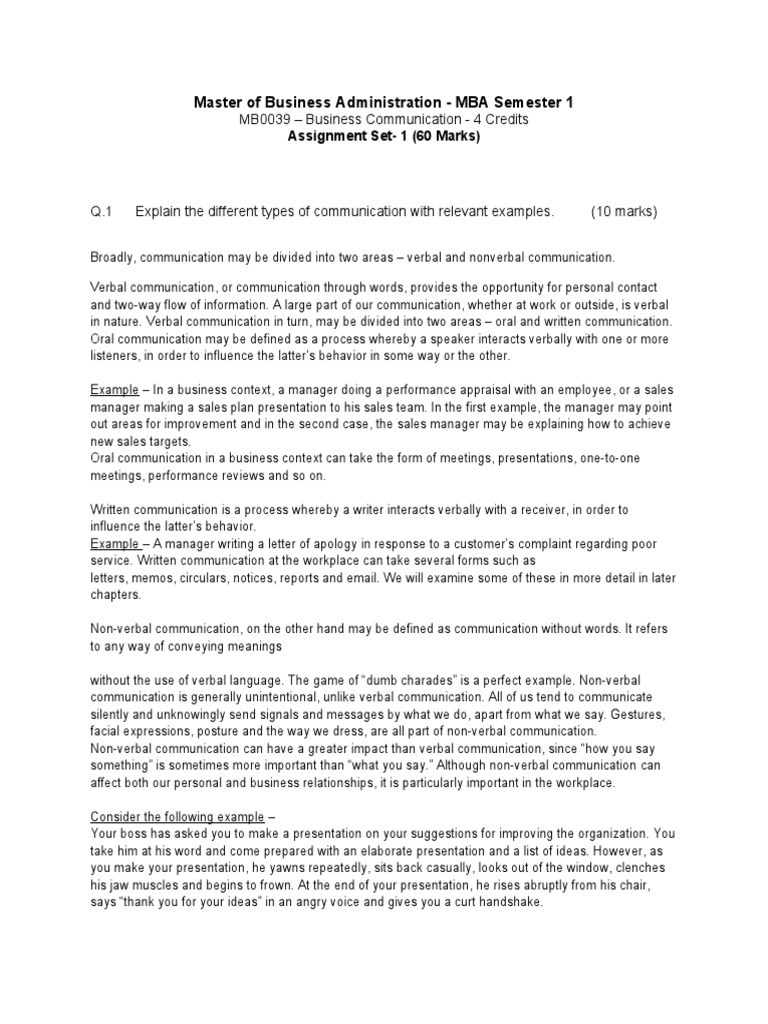 Business Communication 2 | PDF | Communication | Nonverbal Communication