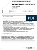 atividade complementar - semana 2 - 9 ano