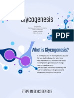 Glycogenesis: Presenters: Casilang, Michelle Anne Marina Ferrer, Julia Sophia Untalan, Jonalyn Ydeo, Revenne