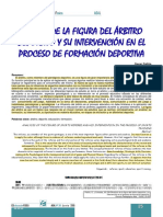 13 Analisis de La Figura Del Arbitro Deportivo y Su Intervención en El Proceso de Formación Deportiva