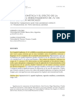 VARIACIÓN FONÉTICA Y EL EFECTO DE LA AUDIENCIA EL DEBILITAMIENTO DE S EN DOS GENEROS MUSICALES