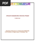 NEW Advanced Communication Laboratory Manual