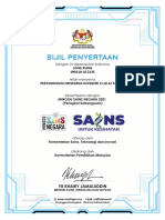 Sijil Pertandingan Mewarna Long Xiang