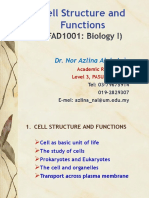 Cell Structure and Functions - 2021-22 - Stud