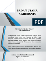 AGRIBISNIS BADAN USAHA