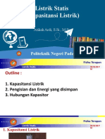 Pertemuan 12 - Listrik Statis (Kapasitor)