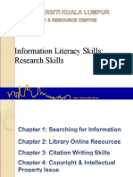 Information Literacy Skills: Research Skills