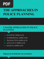 Police Planning and Approaches | PDF | Police | Cognition