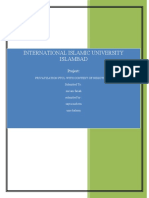 International Islamic University Islambad: Project