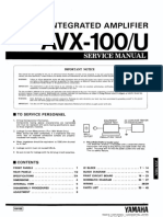 Yamaha Avx 100 Avx 100u Amplifier Unlocked