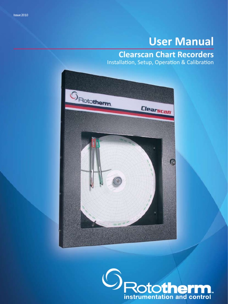 Chart Recorder Rototherm Clearscan Manual Calibration Pressure Measurement