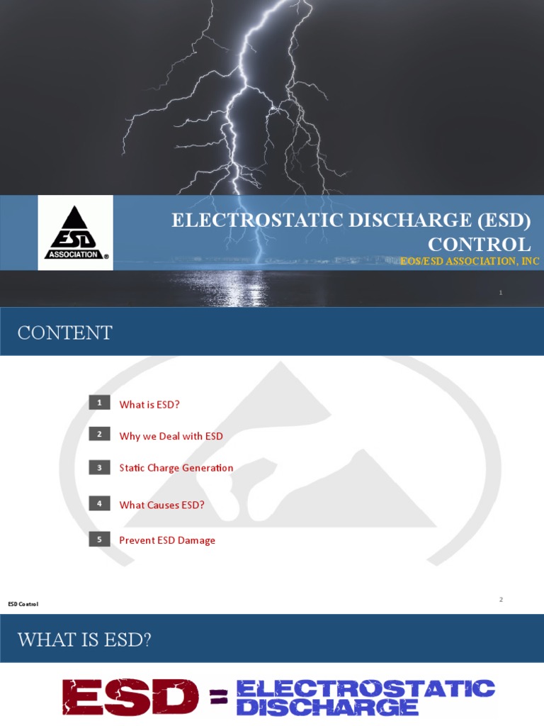 Electrostatic Discharge (Esd) Control Eos/Esd Association, Inc PDF