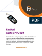 Teste de comunicação do Pin Pad Gertec PPC 910