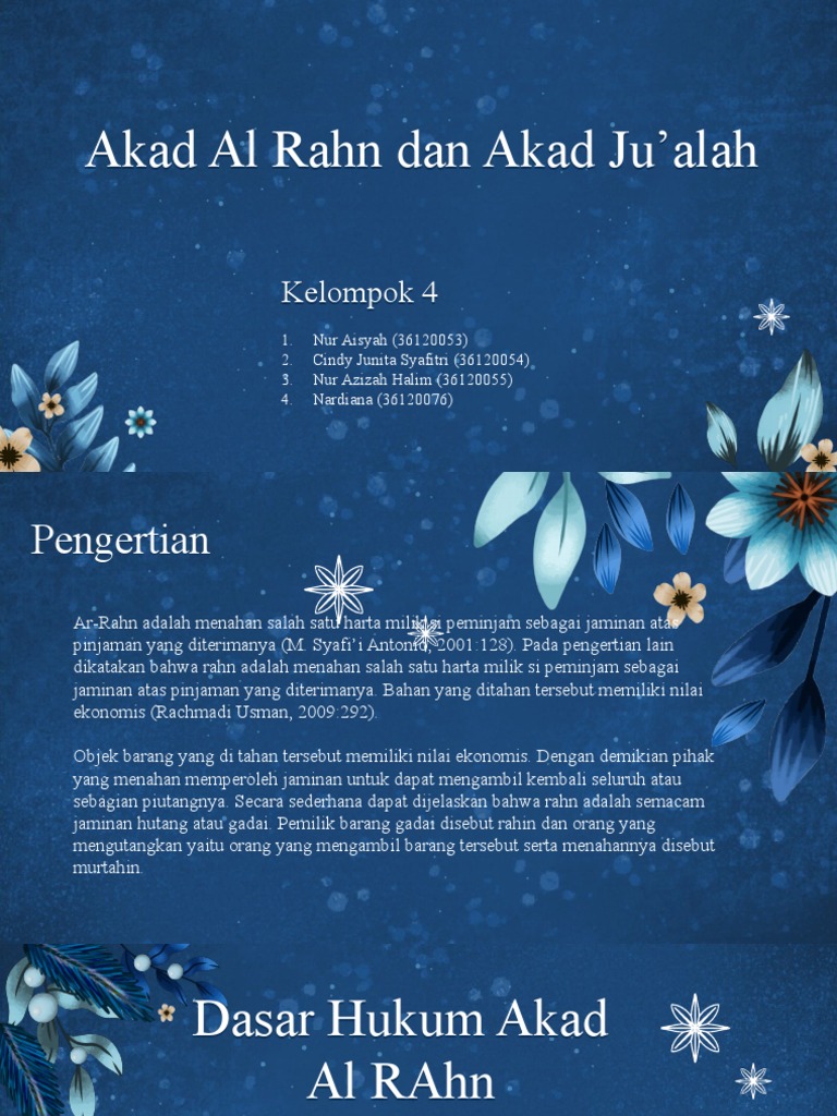 Akad Al Rahn Dan Akad Ju'Alah - KLP 4-2a d3 Akuntansi | PDF