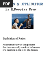 Download power point presentation on robotics and applications by deepika_164 SN55460341 doc pdf