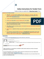 Caltex Instructions Vendor Form