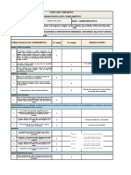 Lista de Chequeo (En La Empresa ARSAICO)