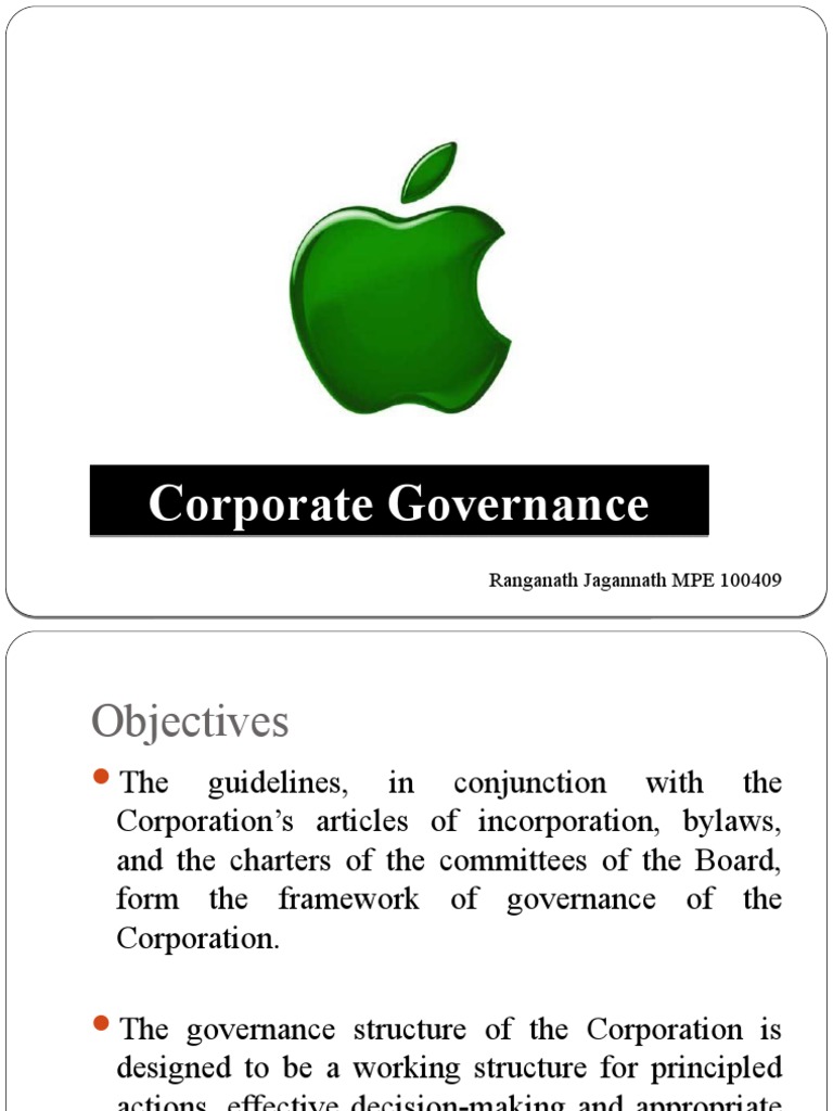 Apple Corporate Governance