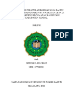 Studi Analisis Peraturan Daerah No