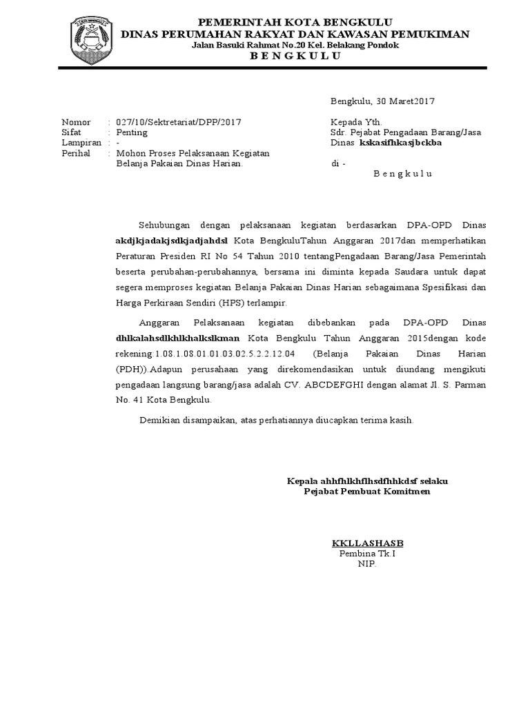 Contoh SPK | PDF