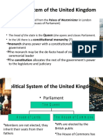 Political System of The United Kingdom: Queen Constitutional Monarchy (?)