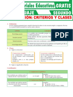 Definición y Clasificación de La Conjunción para Segundo Grado de Secundaria